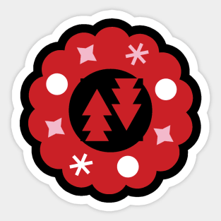 Geometric Christmas Sticker